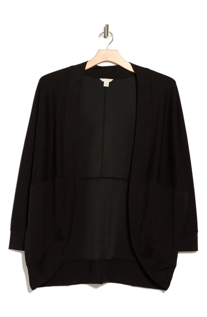 Caslon Long Sleeve Scuba Knit Cocoon Cardigan 3