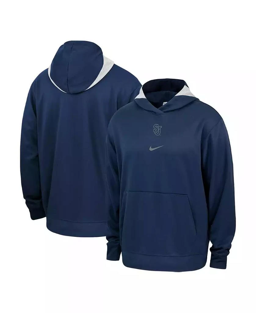NIKE Men's Navy St. John's Red Storm Basketball Spotlight Performance Pullover Hoodie 1
