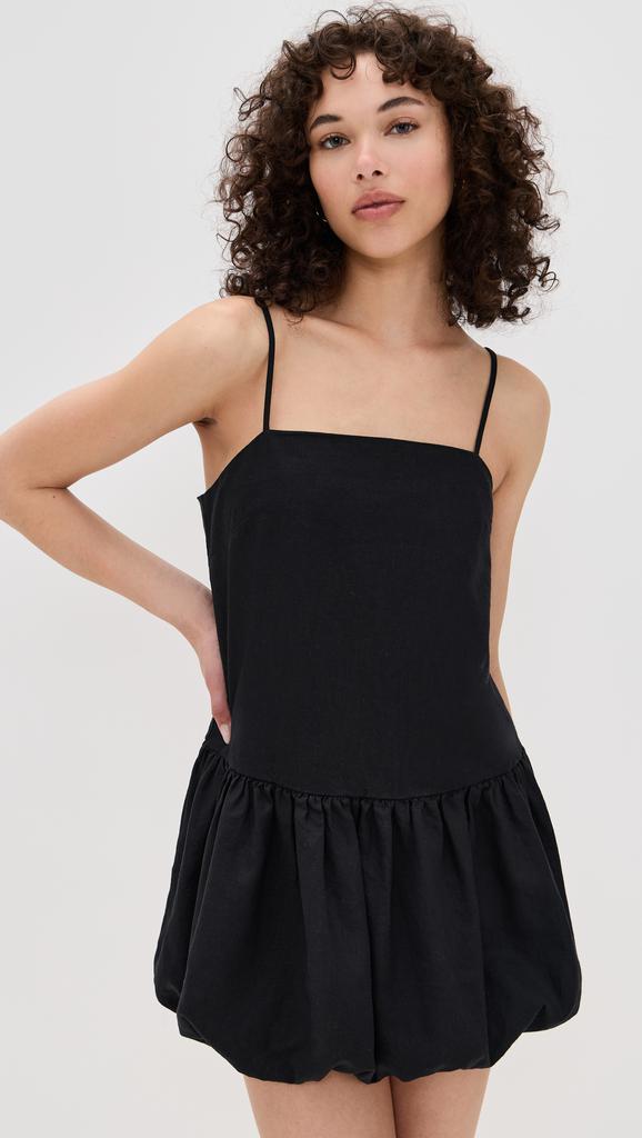 Onia Air Linen Bubble Mini Dress