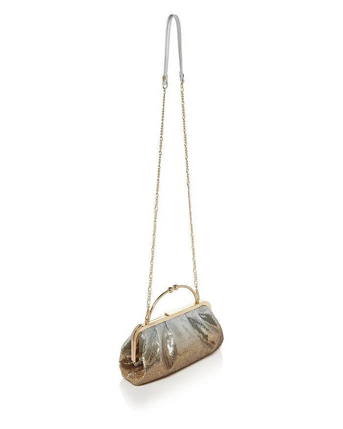 Strathberry Frame Clutch Degrade Sequins, Wicked Silver/Gold - Exclusive 4