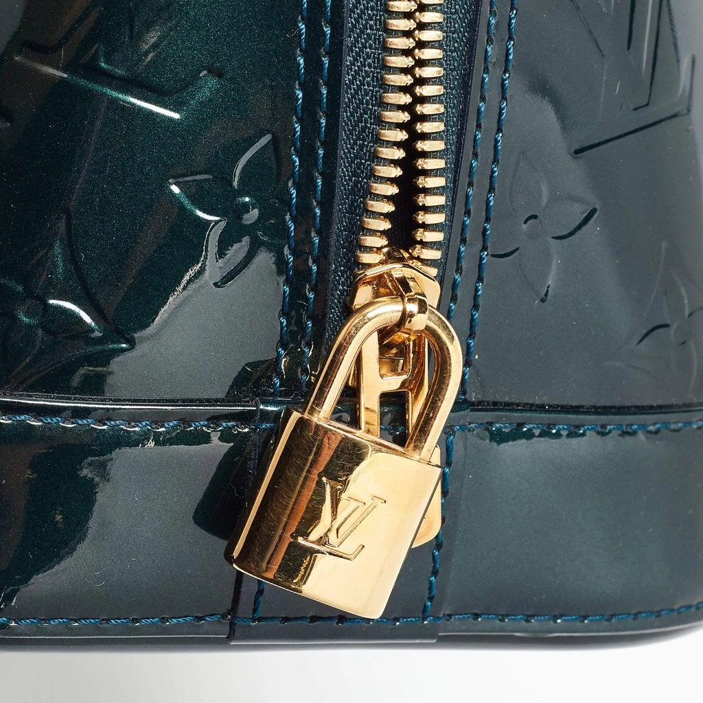 Louis Vuitton Louis Vuitton Bleu Nuit Monogram Vernis Leather Alma PM Bag 5
