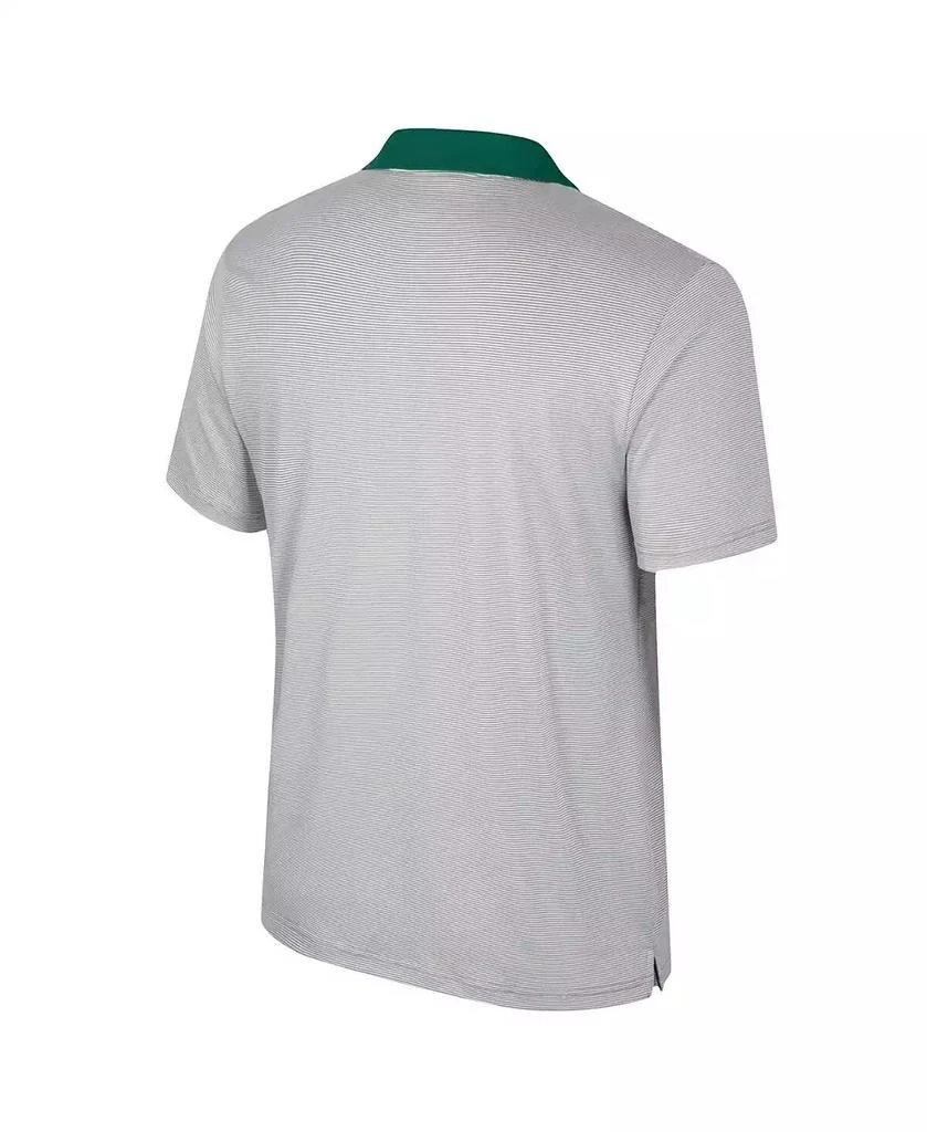 Colosseum Men's Gray Syracuse Orange Tuck Striped Polo Shirt 2