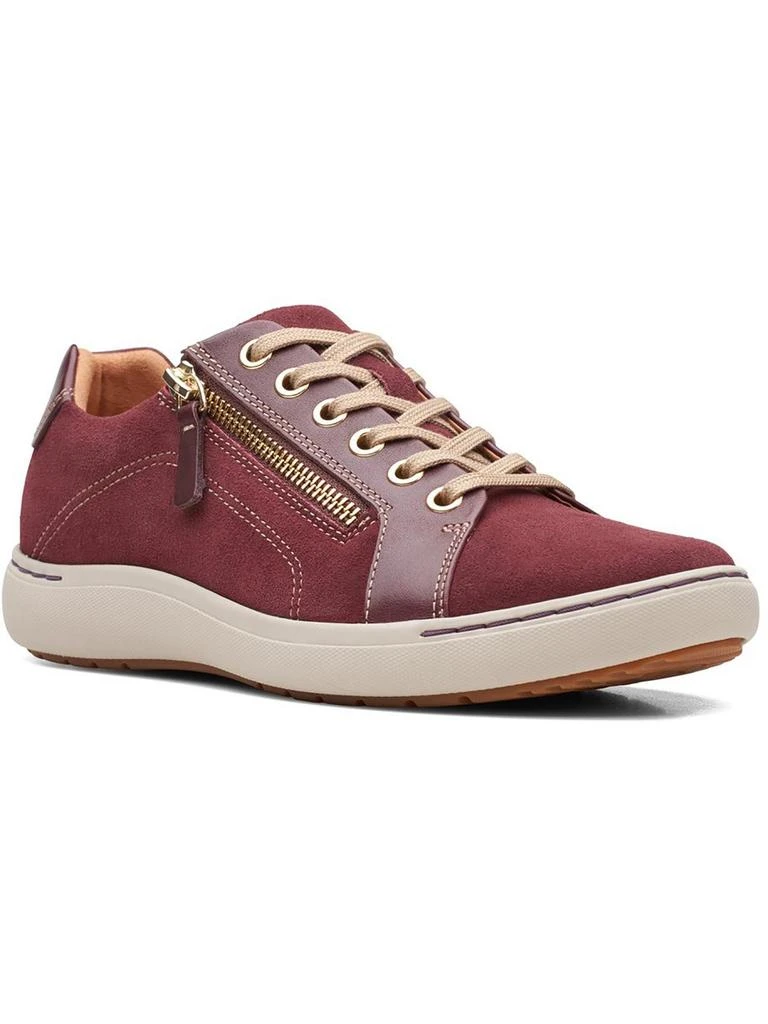 Clarks Nalle Lace Womens Suede Lifestyle Casual And Fashion Sneakers