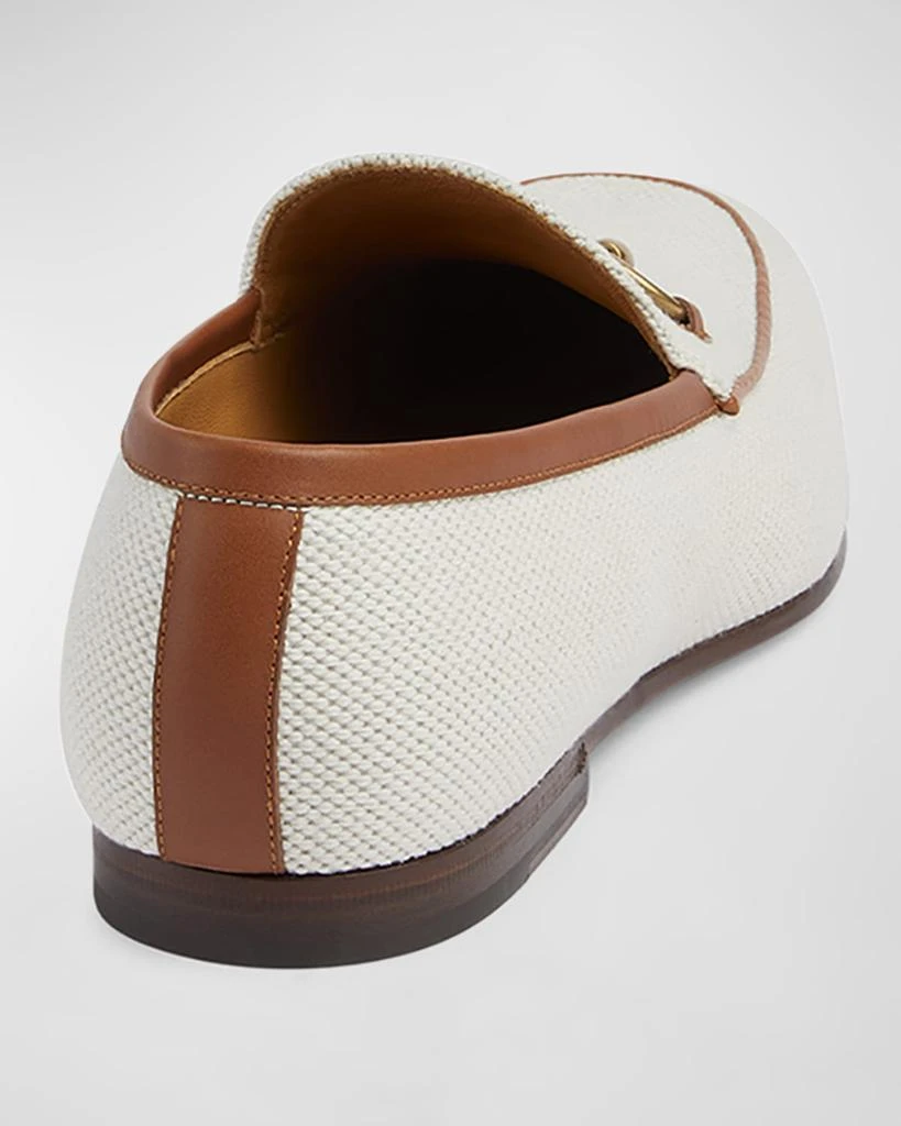 Gucci Men's New Jordaan Canvas Bit Loafers 3