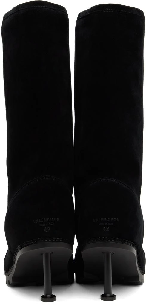 Balenciaga Black Alaska Fur 90mm High Boots 2