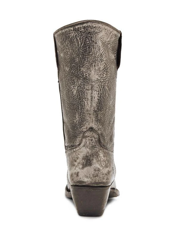 Frye Sacha Metallic Leather Western Boots 3