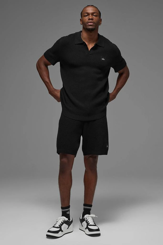 Alo Sports Club Sweater Knit Polo - Ivory 4