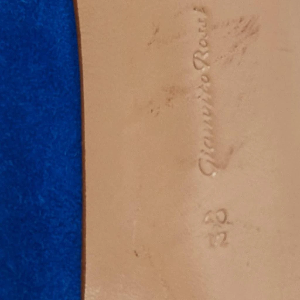 Gianvito Rossi Gianvito Rossi Blue Suede Gianvito 105 Pumps Size 40.5 7