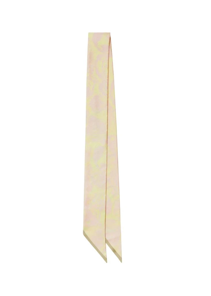 Burberry Skinny rose silk scarf 1