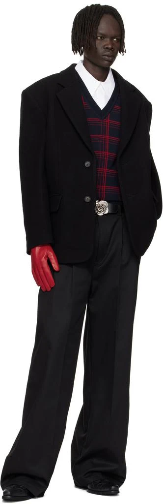 Ernest W. Baker Red Leather Gloves 3