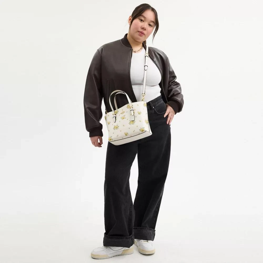 Coach Mollie Tote Bag 25 With Floral Print 4