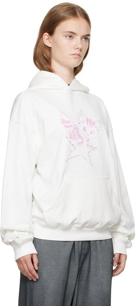 We11done White Monster Fitted Hoodie 2