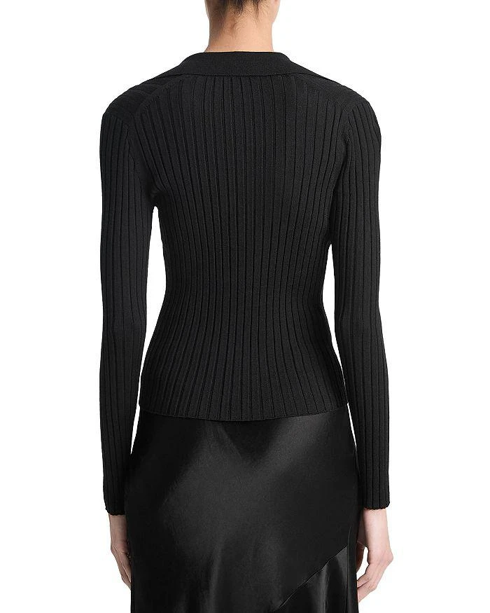 Vince Ribbed Polo Top 3
