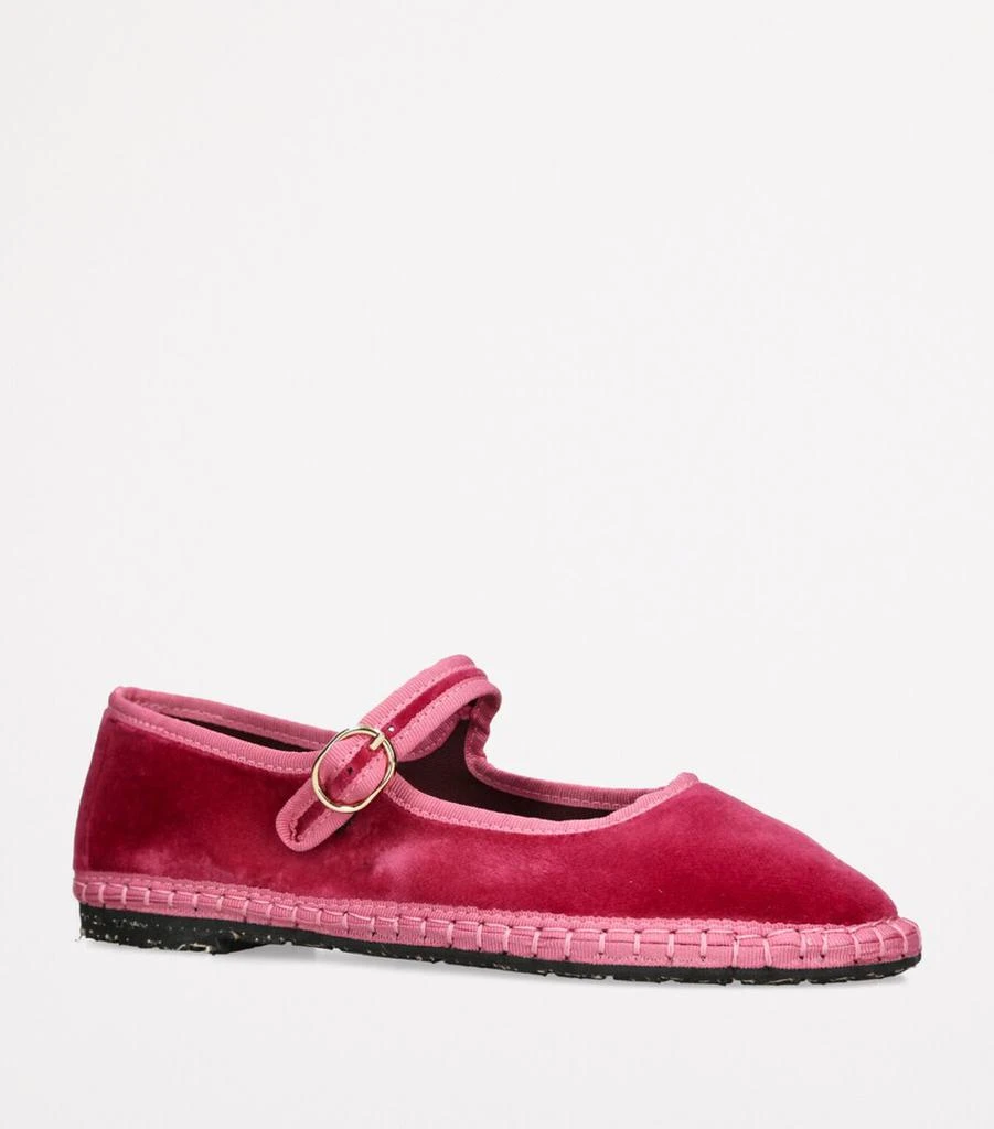 Flabelus Velvet Frances Mary Janes 3