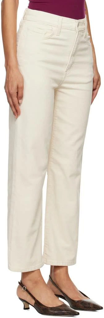 Levi's Off-White Ribcage Straight Ankle Jeans 2