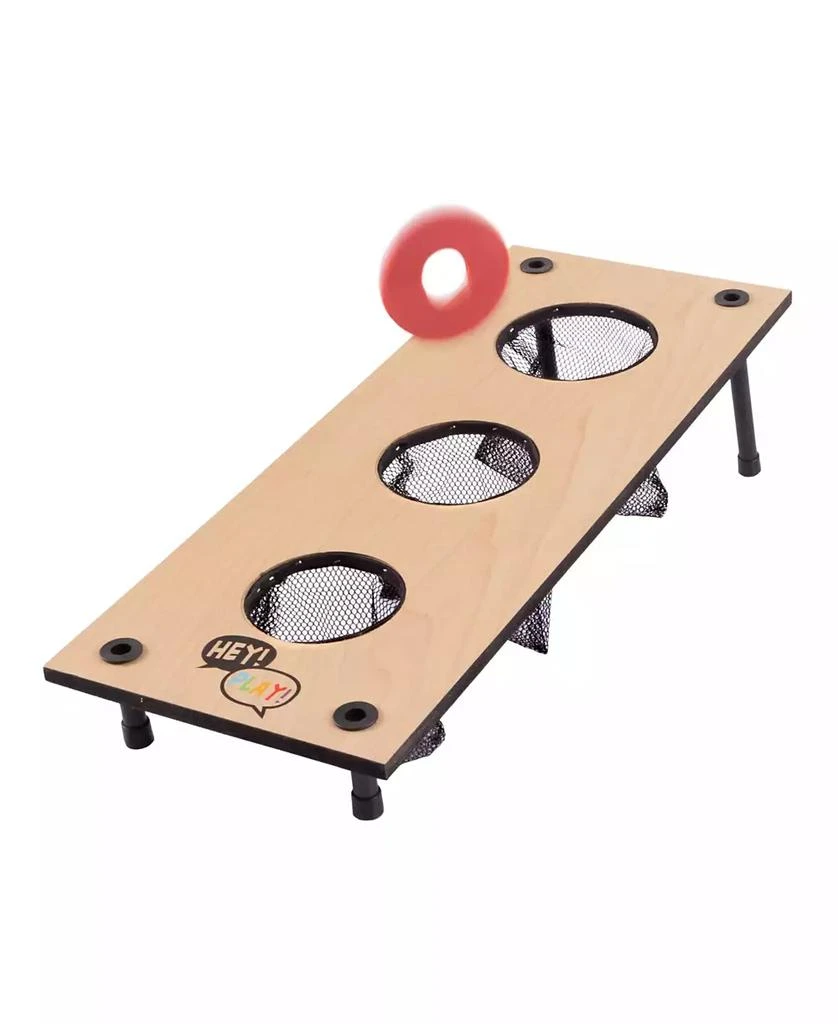 Trademark Global Hey Play 2-In-1 Washer Pitch And Beanbag Toss Set - Indoor Or Outdoor Wooden Classic Team Backyard And Tailgate Party Games For Kids And Adults 6