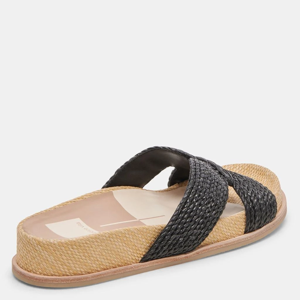 Dolce Vita Selda Sandals Onyx Raffia 3