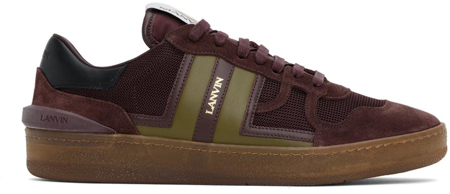 Lanvin Burgundy Clay Mesh Sneakers - Casual Shoes - Compare