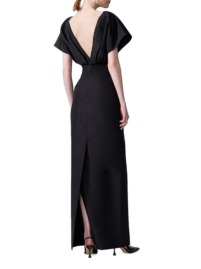 Carolina Herrera Silk Faille Fan Bodice Column Gown - Dresses & Skirts -  Free Shipping - BeyondStyle