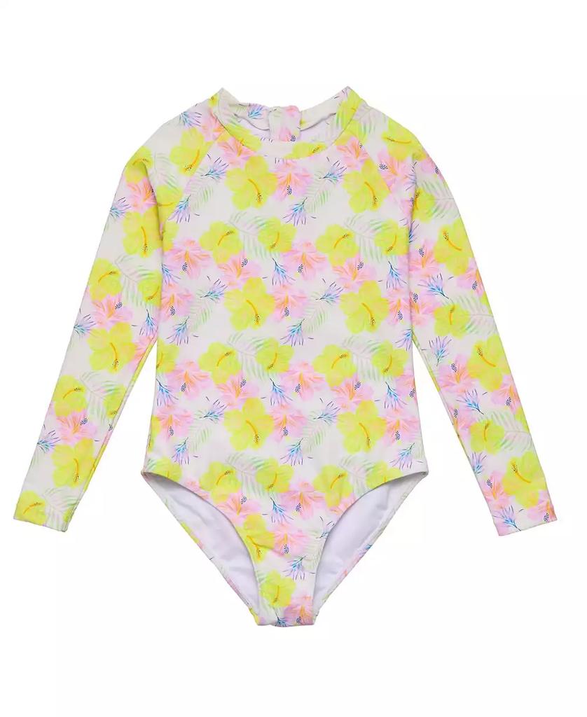 Snapper Rock Big Girls Aloha Vacay Recycled LS Surf Suit