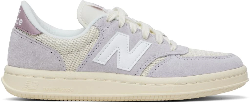 New Balance Off-White & Purple T500 Sneakers 1