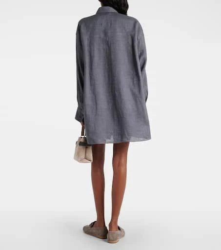 Brunello Cucinelli Oversized linen shirt 3