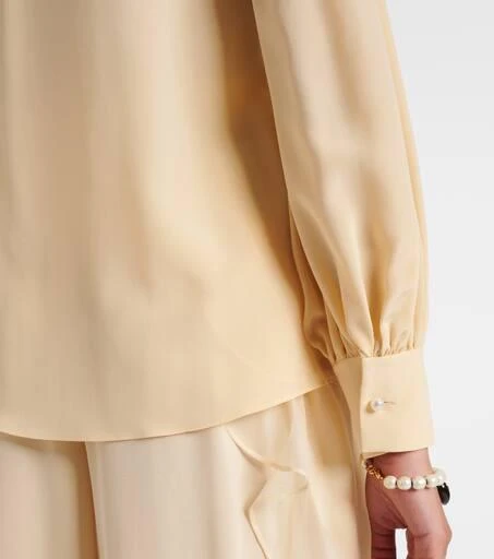 Valentino Ruffled silk crêpe de chine blouse 5