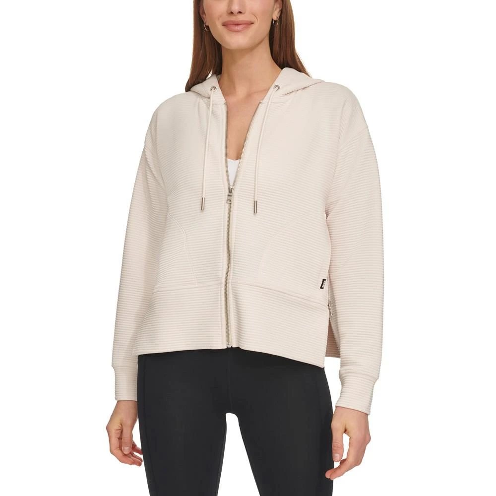 DKNY Women's Tech Ottoman Full-Zip Hoodie 10
