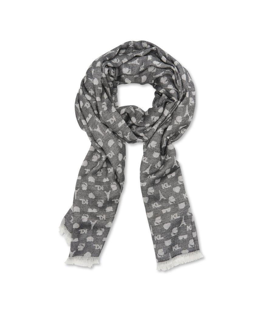 Karl Lagerfeld Paris KARL ICON PASHMINA BLACK
