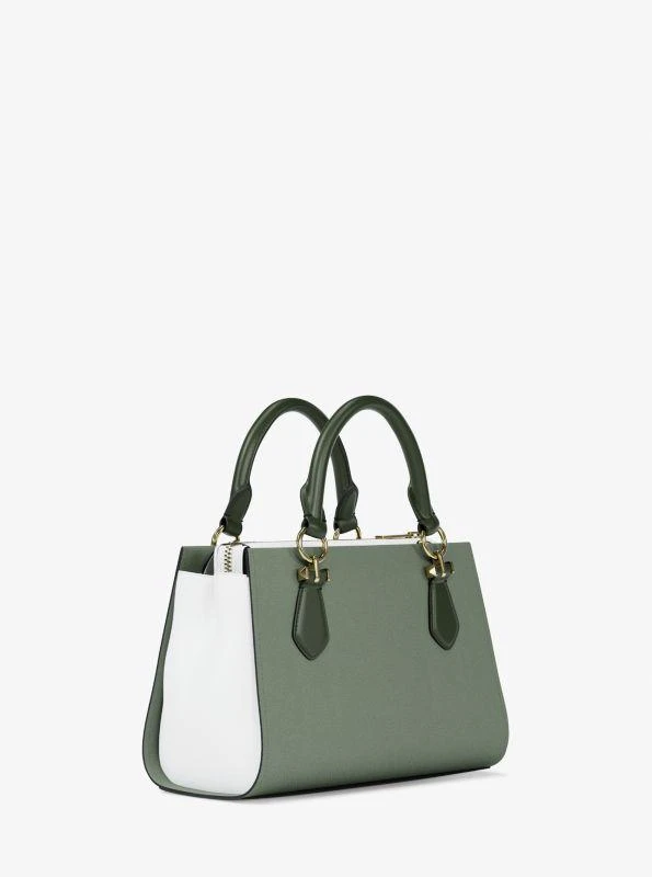 Michael Kors Marilyn Small Color-Block Saffiano Leather Messenger Bag 5