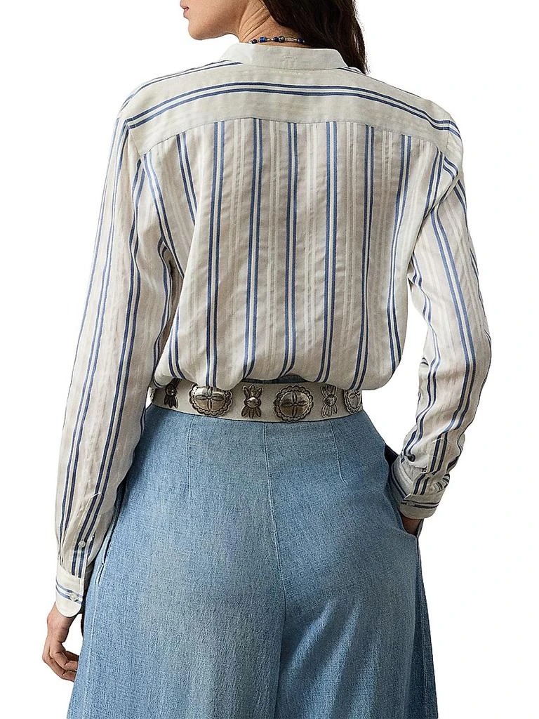 Ralph Lauren Striped Silk Shirt 4