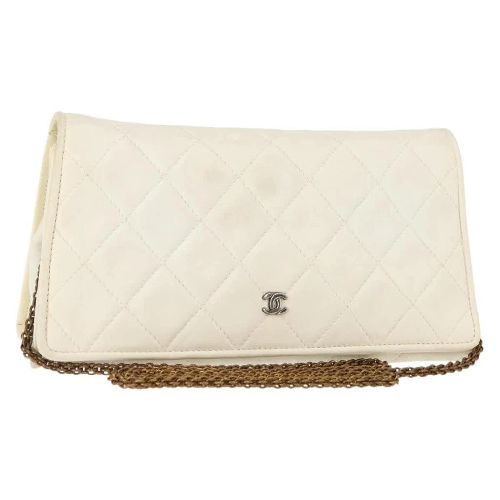 Chanel Full Flap Wallet On Chain Quilted Lambskin Leather Clutche 
Pouche Bag (Pre-Owned)
