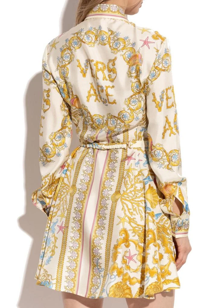 Versace Versace Barocco Printed Long-Sleeved Dress 3