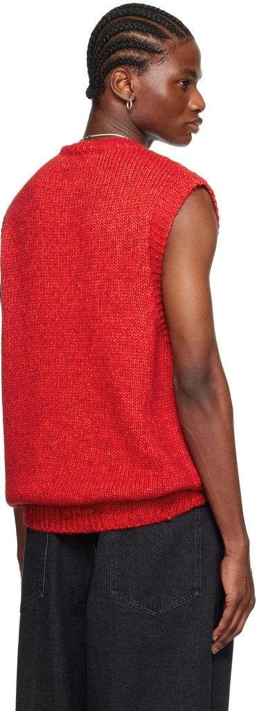 LU'U DAN Red Intarsia Vest 3