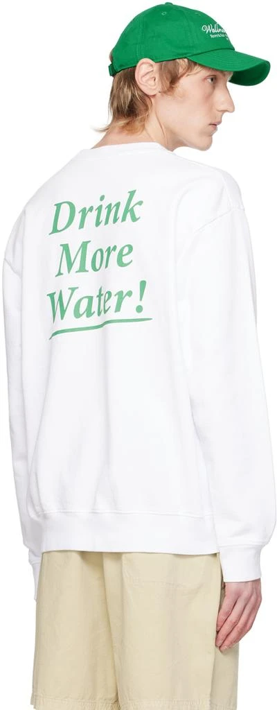 Sporty & Rich White 'Drink More Water' Sweatshirt 3