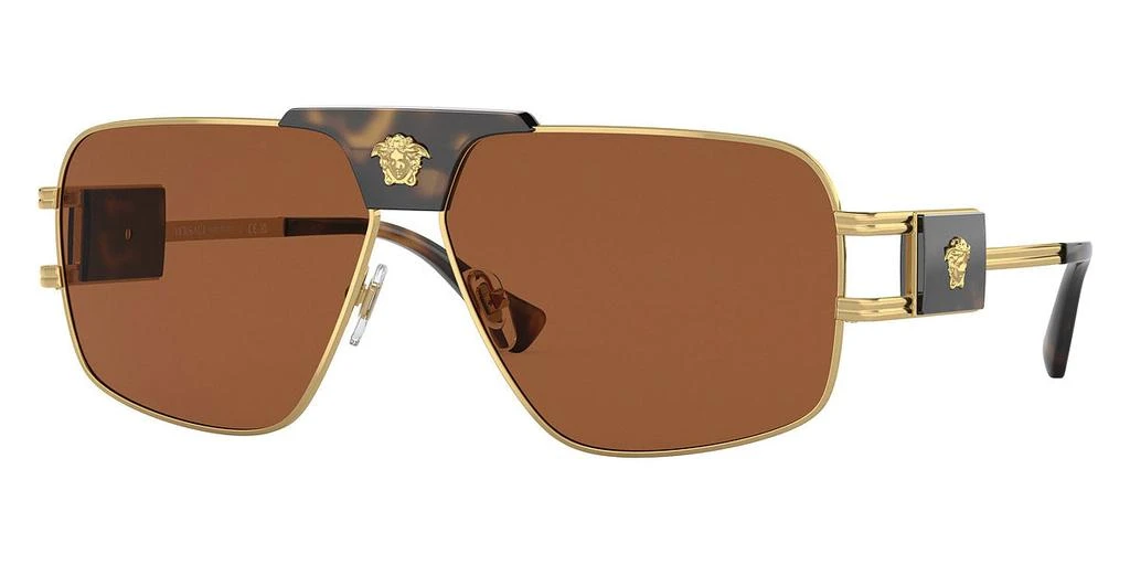 Versace Versace Men's VE2251-147073 Fashion 63mm Gold Sunglasses 1