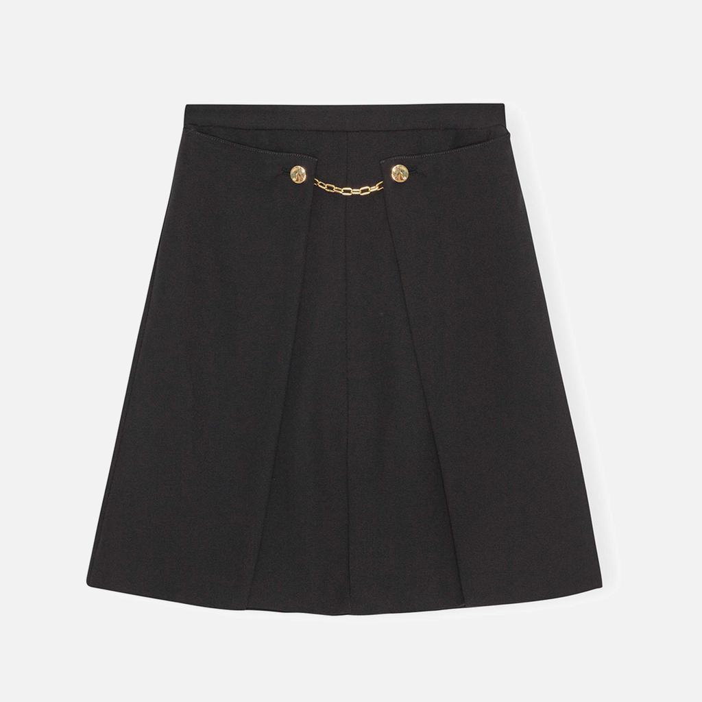 Ganni Ganni Women's Light Twill Suiting Skirt - Black