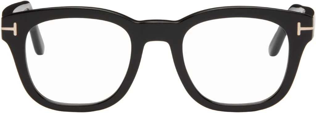 Tom Ford Black Blue Block Soft Square Glasses 1