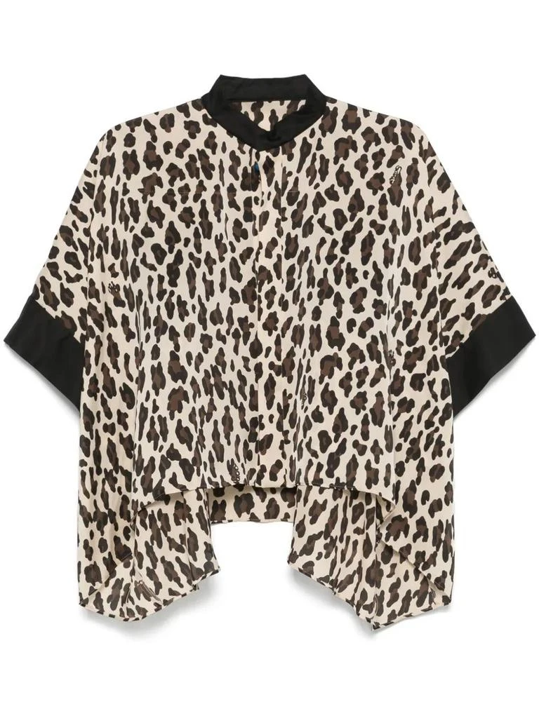 Sacai leopard-print blouse 1