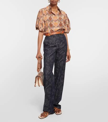 ETRO Printed silk top 2