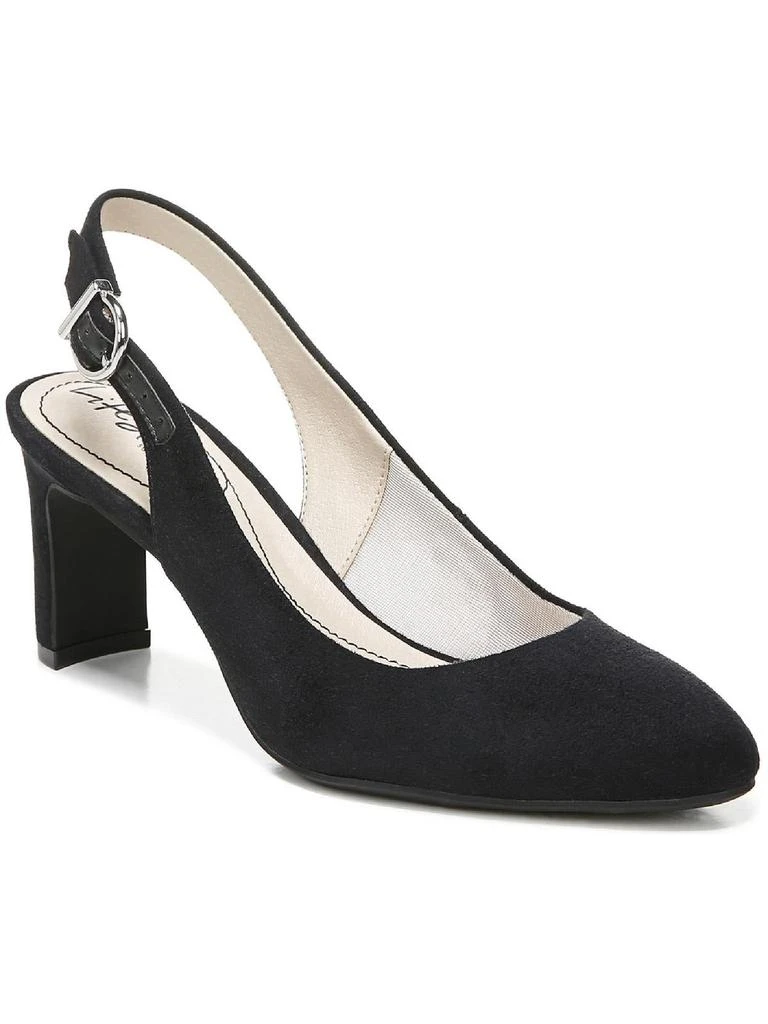 LifeStride Gigi Sling  Womens Cushioned Footbed Slip On Dress Heels 6