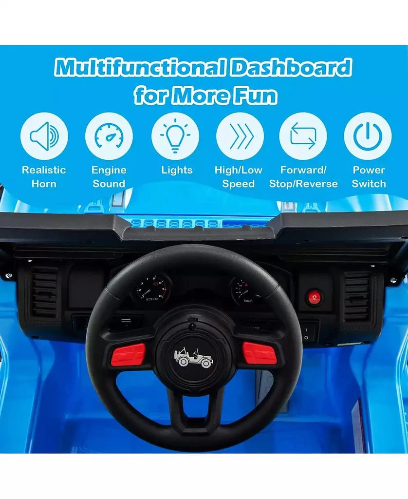 Mecale 12V Kids Ride-on Jeep Car with 2.4 G Remote Control 4