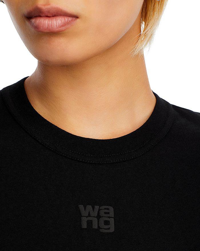 Tシャツ・カットソー Alexanderwang.T Essential T-Shirt Alexander Wang logo-embossed Cotton T-shirt | Green