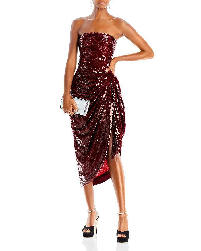 Cinq à Sept Shea Strapless Sequin Dress 2