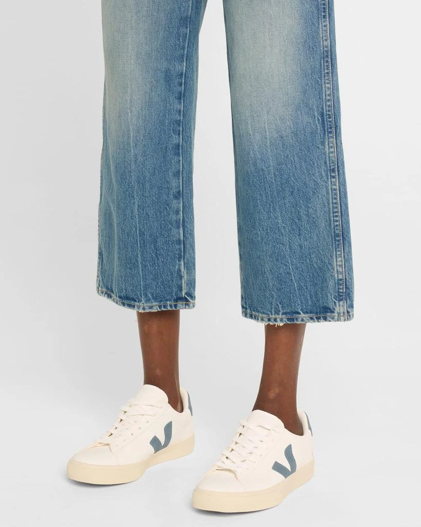 Veja V-90 Mixed Leather Low-Top Sneakers 2