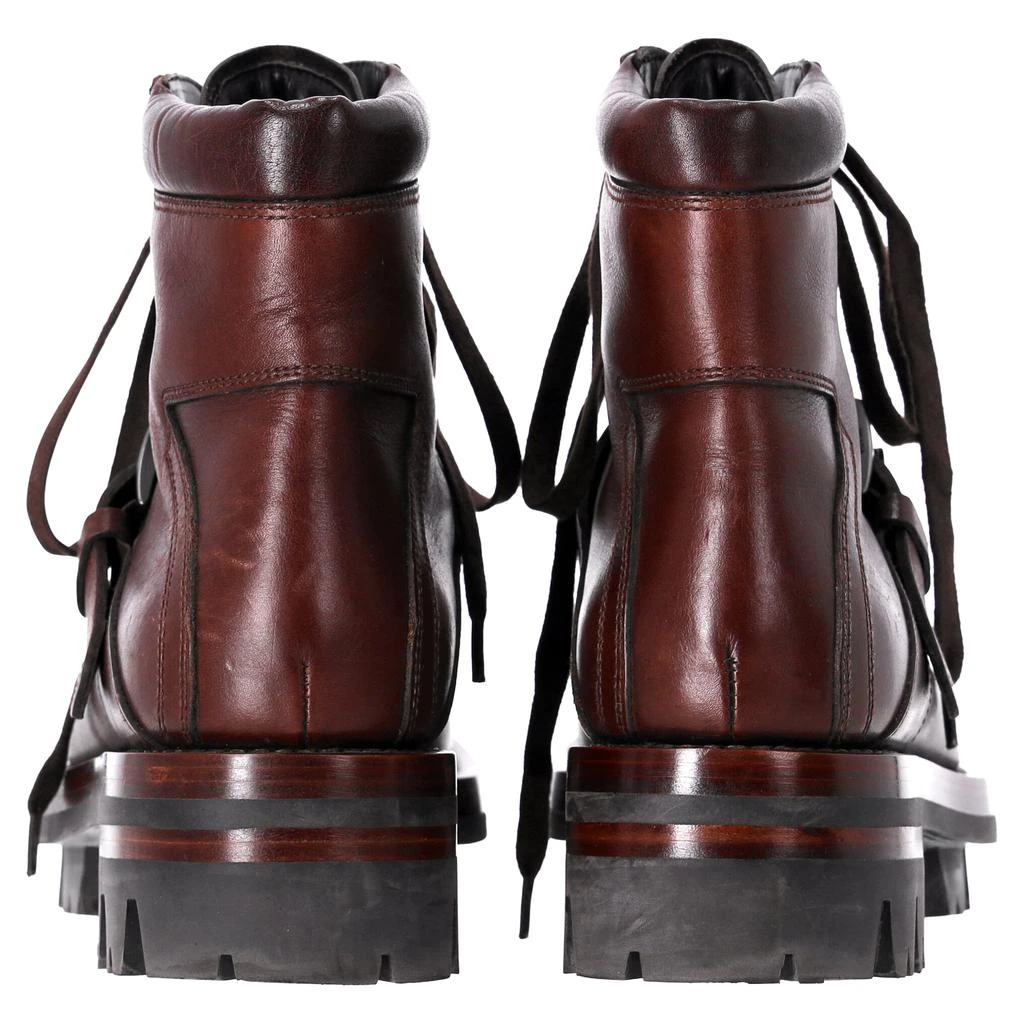 Prada Hiking Boots in Brown Leather 4