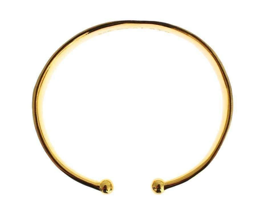 Nialaya Nialaya CZ Gold Sterling 925 Silver Bangle Bracelet 5