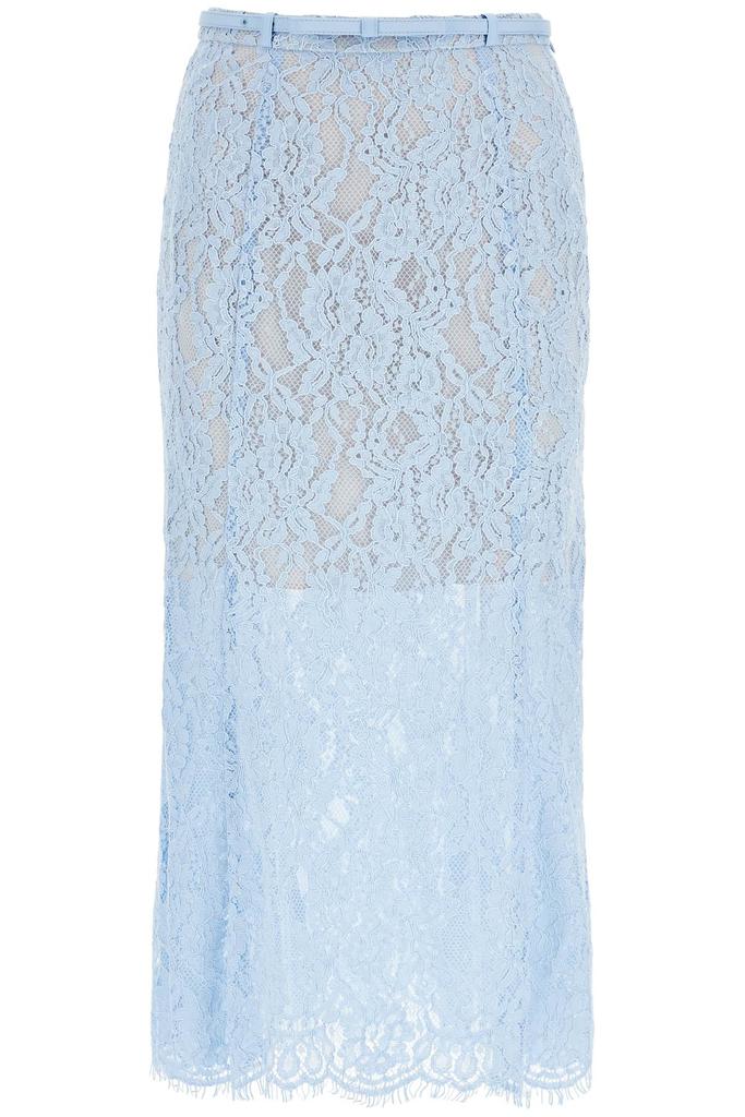 Self Portrait lace midi skirt in seven
