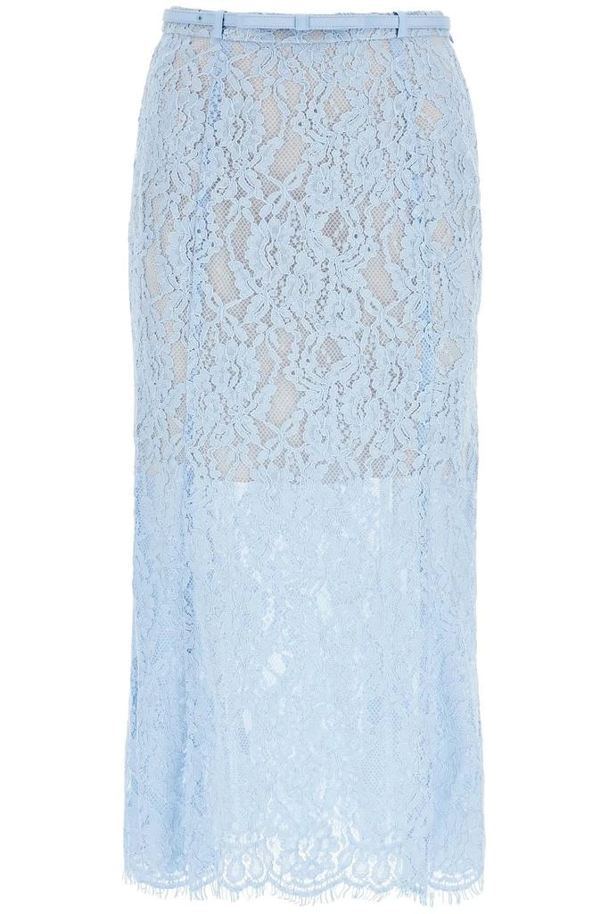 Self Portrait lace midi skirt in seven 1
