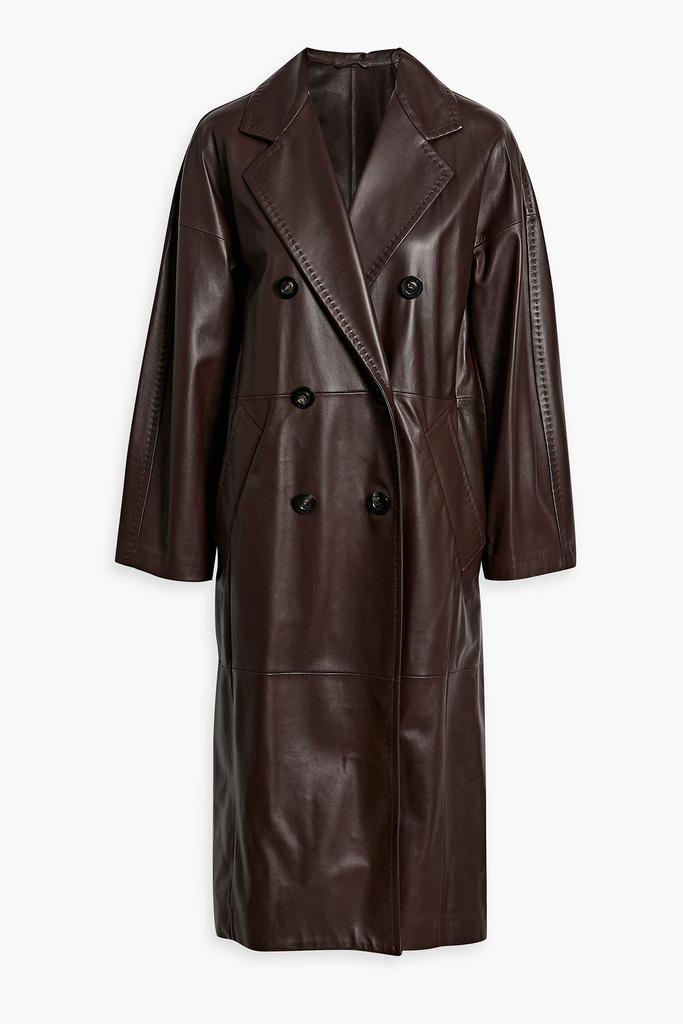 Max Mara Sportmax Larix Belted Leather Jacket - Jackets